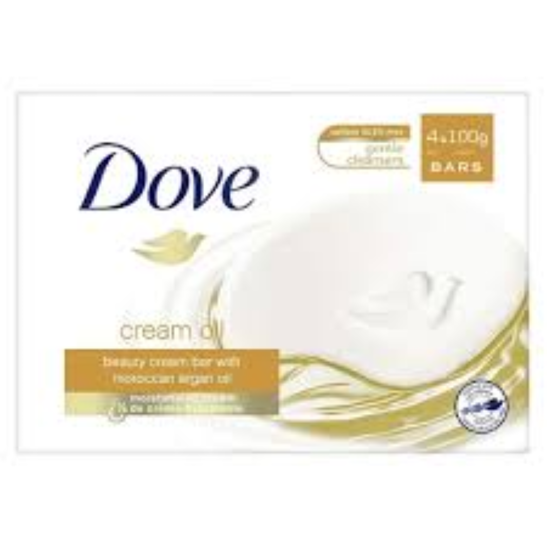 DOVE S/CLEANSING ARGAN OIL 4X100G